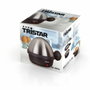 Tristar EK-3076 Cocedor de huevos para 7 huevos, Negro y Acero inoxidable