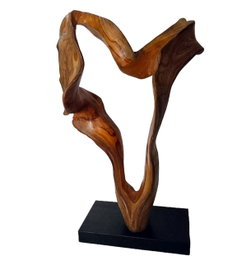 DKD Home Decor Figura Teca Natural 50x35x80 cm