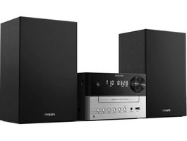 PHILIPS Microcadena BT USB 15W Reproductor Bluetooth y USB, Potencia de Sonido 15 Vatios