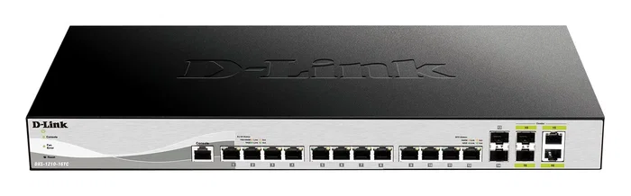 D-Link DXS-1210-16TC/E Switch Gestionado 16 Puertos (12x 10G RJ-45, 2x SFP+, 2x Combo)