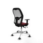 PIQUERAS Y CRESPO Silla de Oficina Jorquera Sincro/Traslack Granate y Blanco