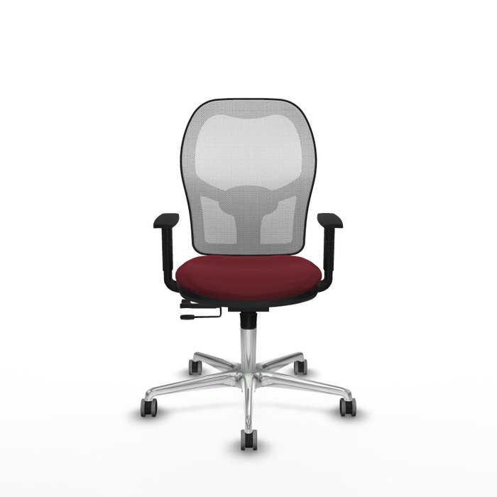 PIQUERAS Y CRESPO Silla de Oficina Jorquera Sincro/Traslack Granate y Blanco PIQUERAS Y CRESPO Silla de Oficina Jorquera Sincro/Traslack Granate y Blanco