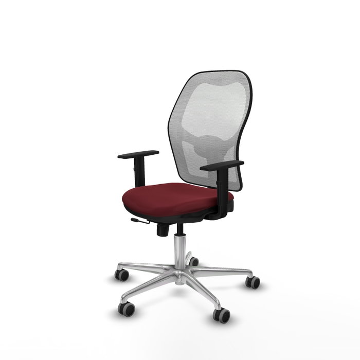 PIQUERAS Y CRESPO Silla de Oficina Jorquera Sincro/Traslack Granate y Blanco PIQUERAS Y CRESPO Silla de Oficina Jorquera Sincro/Traslack Granate y Blanco