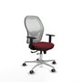 PIQUERAS Y CRESPO Silla de Oficina Jorquera Sincro/Traslack Granate y Blanco