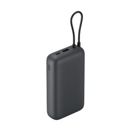 XIAOMI Power Bank 20000mAh con cable integrado, Gris oscuro