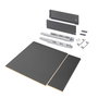 Emuca Kit de cajón para cocina o baño Vertex de altura 178mm con regulación 3D, tableros incluidos, módulo 600mm, Gris antracita