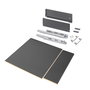 Emuca Kit de cajón para cocina o baño Vertex de altura 178mm con regulación 3D, tableros incluidos, módulo 600mm, Gris antracita