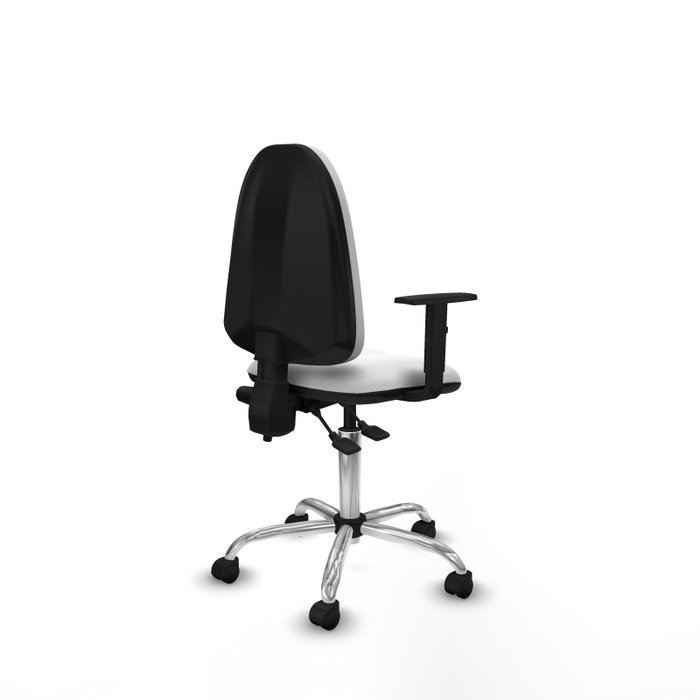 PIQUERAS Y CRESPO Silla de oficina Aýna Blanca con Brazos 1D