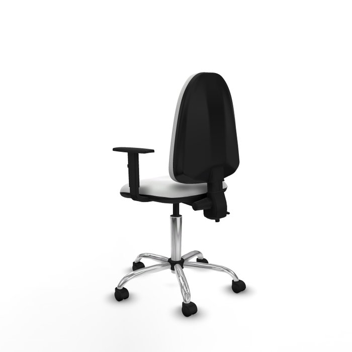 PIQUERAS Y CRESPO Silla de oficina Aýna Blanca con Brazos 1D