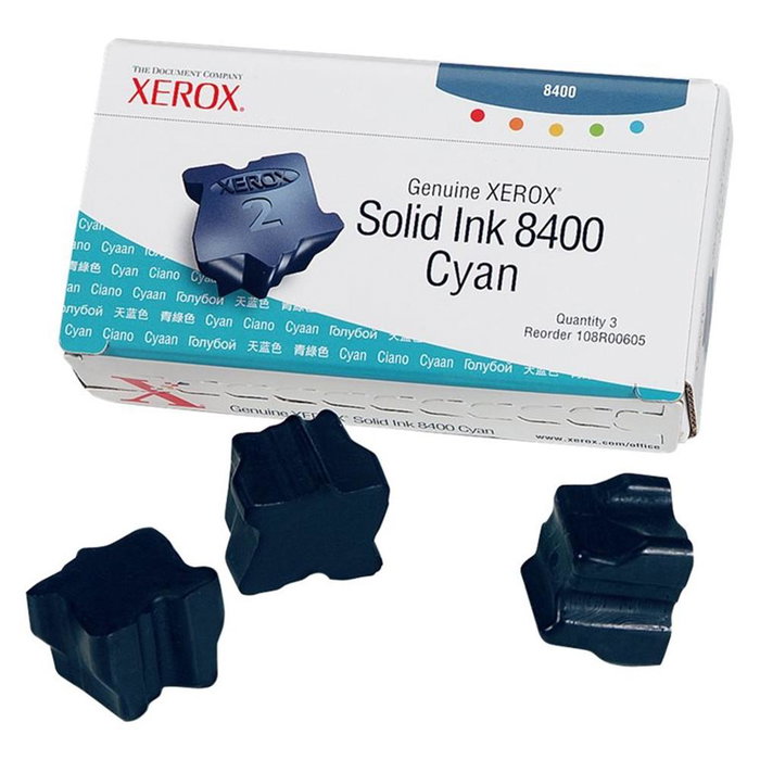 Xerox Tektronix Phaser 8400 Cian (Pack de 3 unidades)
