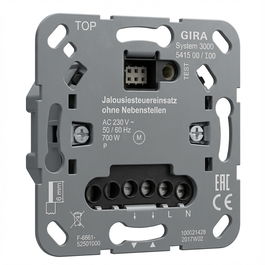 GIRA 541500 S3000 Jal.steuereins. o.Nebenst.eing. Einsatz - Componente de control y entrada auxiliar