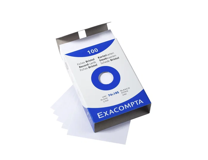 Exacompta Cartulina Din A4 Blanca 205 g/m², 100 unidades Exacompta Cartulina Din A4 Blanca 205 g/m², 100 unidades