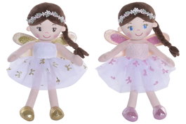 DKD Home Decor Muñeca de Hada Surtido de 2 Unidades