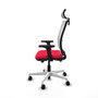 PIQUERAS Y CRESPO Silla de oficina Haches con mecanismo Sincro/Traslack Rojo y Blanco