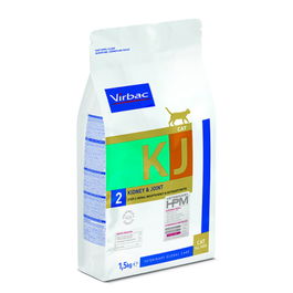 Virbac Kj2 Cat Kidney And Joint Alimento para Gatos con Problemas de Riñón y Articulaciones 1,5 kg