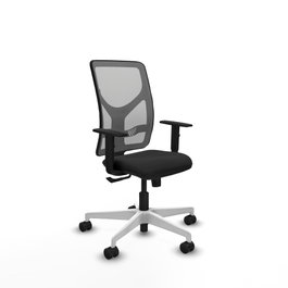 PIQUERAS Y CRESPO Silla de oficina Motilla con mecanismo Sincro, Negro y Gris