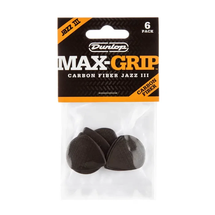 Dunlop Max-Grip Jazz III Carbon Fiber 1,38 mm (pack de 6) Dunlop Max-Grip Jazz III Carbon Fiber 1,38 mm (pack de 6)