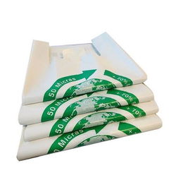 BOLSAS Bolsa De Camiseta 30x40 cm 50 Micras 70% Reciclado Paquete 100 Ud