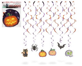 Decoración Colgante Halloween Divertida Pack 12 Unidades