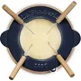 La Fonderie Olla para Fondue de Hierro Fundido Esmaltado Mont d'Arbois 1.2 L Azul para 4 Personas Ref. AABWC52710