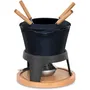 La Fonderie Olla para Fondue de Hierro Fundido Esmaltado Mont d'Arbois 1.2 L Azul para 4 Personas Ref. AABWC52710