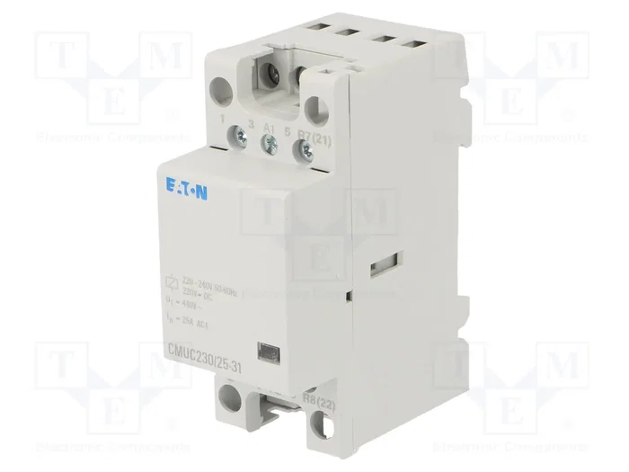 EATON ELECTRIC Contactor 4-polar CMUC 25A 230VAC/230VDC EATON ELECTRIC Contactor 4-polar CMUC 25A 230VAC/230VDC