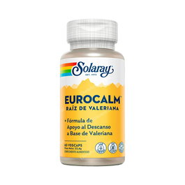 SOLARAY Eurocalm 60 Cápsulas para un Descanso Normal, Fórmula Herbal Vegana