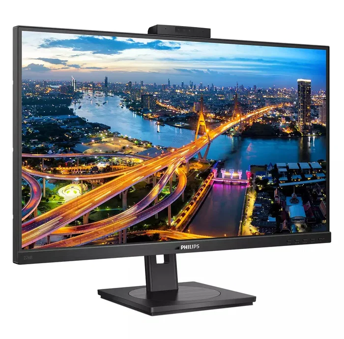 Philips 276B1JH/00 - Monitor 27" IPS QHD 2560x1440, USB-C 100W, Cámara Web, Altavoces, DisplayPort, HDMI, Ahorro Energético