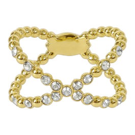 Adore Anillo Allure Dorado con Cristales Swarovski T-55