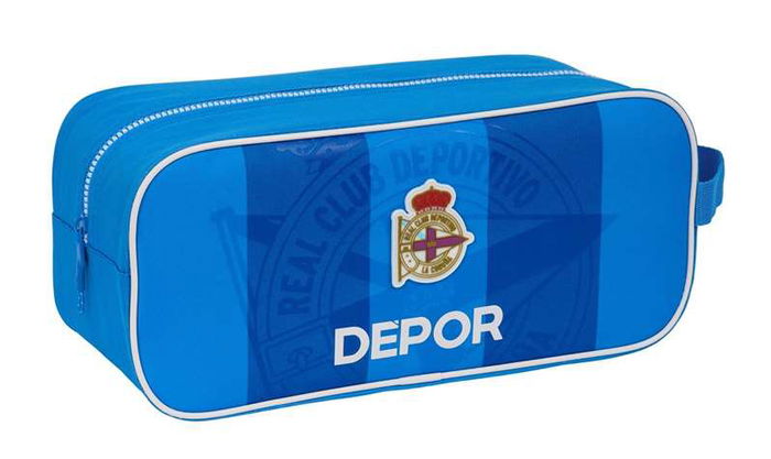 Zapatillero de Viaje R. C. Deportivo de La Coruña Azul 34 x 15 x 14 cm