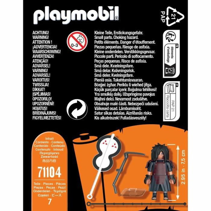 Playmobil Naruto Shippuden Madara Figura Coleccionable con Accesorios Playmobil Naruto Shippuden Madara Figura Coleccionable con Accesorios