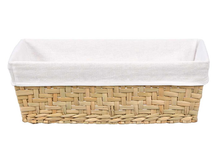 KIPIT Cesta Rectangular 52x38cm Madera-Blanco KIPIT Cesta Rectangular 52x38cm Madera-Blanco
