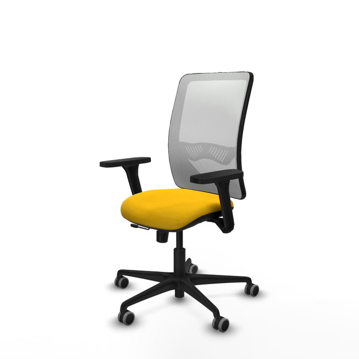PIQUERAS Y CRESPO Silla de oficina Zulema con mecanismo Sincro/Traslack Amarillo y Blanco PIQUERAS Y CRESPO Silla de oficina Zulema con mecanismo Sincro/Traslack Amarillo y Blanco