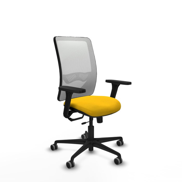 PIQUERAS Y CRESPO Silla de oficina Zulema con mecanismo Sincro/Traslack Amarillo y Blanco PIQUERAS Y CRESPO Silla de oficina Zulema con mecanismo Sincro/Traslack Amarillo y Blanco
