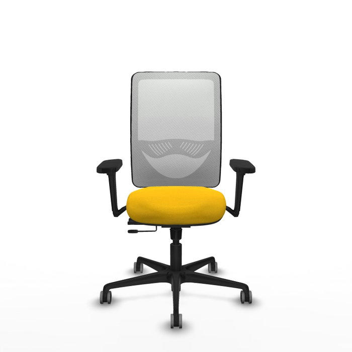 PIQUERAS Y CRESPO Silla de oficina Zulema con mecanismo Sincro/Traslack Amarillo y Blanco PIQUERAS Y CRESPO Silla de oficina Zulema con mecanismo Sincro/Traslack Amarillo y Blanco