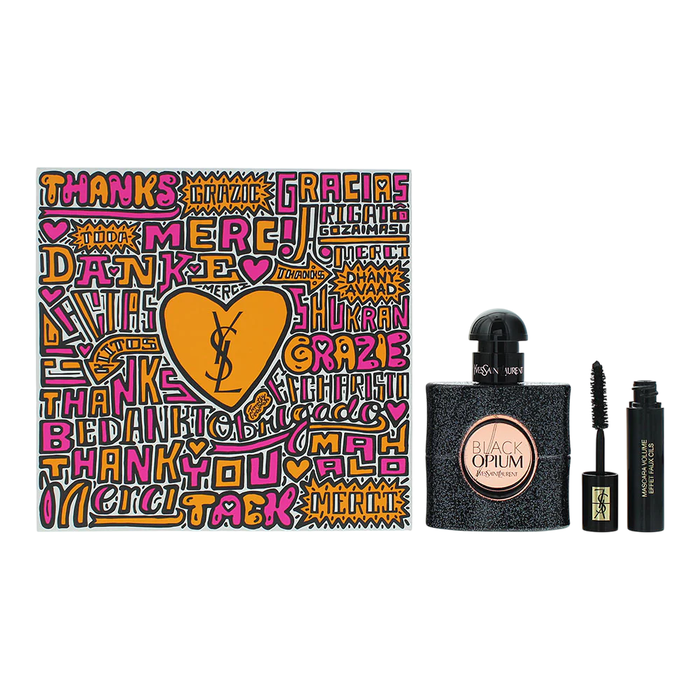 Set Yves Saint Laurent: Black Opium, Eau De Parfum, For Women, 30 ml + Volume Effet Faux Cils, Mascara, Black, 2 ml *Miniature Set Yves Saint Laurent: Black Opium, Eau De Parfum, For Women, 30 ml + Volume Effet Faux Cils, Mascara, Black, 2 ml *Miniature