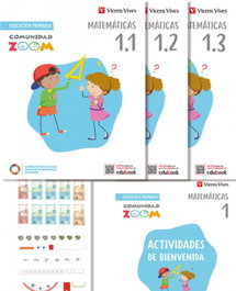 VICENS VIVES, PRI1 MATEMÁTICAS 1 TRIM. + ACT. BIENVENIDA COMUNID - VICENS VIVES