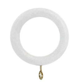 RIEL CHYC Anilla de Madera Lisa con Hembrilla 29x45 mm Blanco