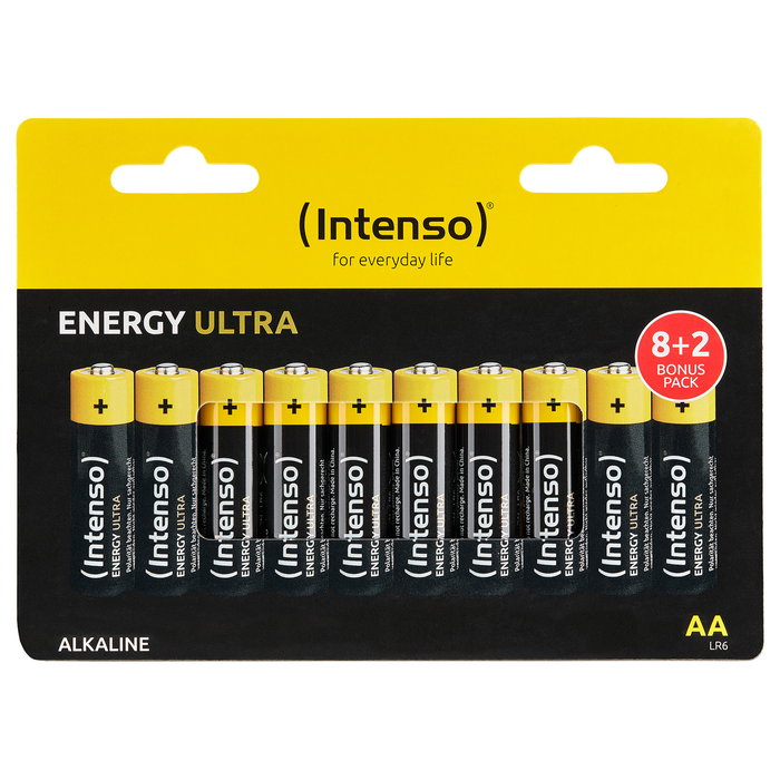 Intenso 7501920 Baterías AA Alcalinas 1.5V 2600 mAh Blíster 10 Unidades