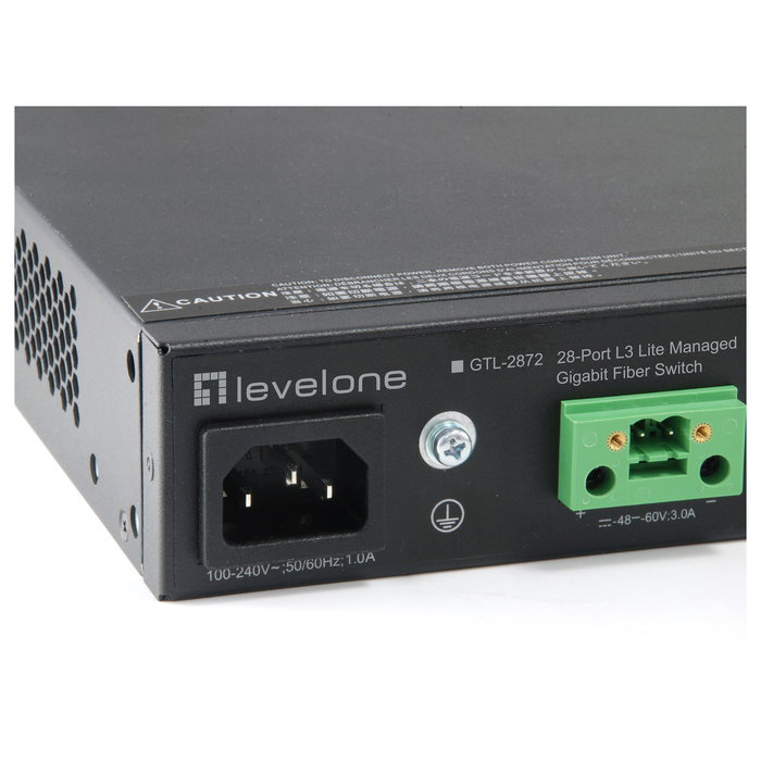 Level One Switch GTL-2872 24x SFP 4x GE 4x SFP+ Montaje en Rack Gestionado Fibra Óptica