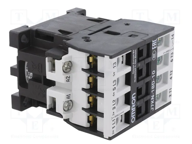 OMRON J7KN Contactor 3-polar 18A 24VAC NO