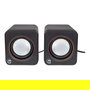 MANHATTAN 2600 Altavoces 2.0 Canales, 6W, Sonido Estéreo Compacto, Color Negro, para PC, Conexión Alámbrica