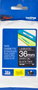 Brother TZe-365 Cinta laminada 36mm x 8m Blanco sobre negro