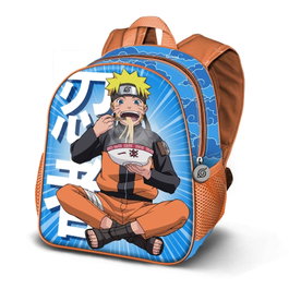 Naruto Mochila 3D Pequeña Ramen Azul Preescolar 31x26x11cm 8.5L