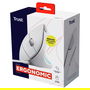 Trust Verto Ratón Ergonómico Vertical Blanco para Diestro, 1600 DPI, 6 Botones, Óptico, USB Plug and Play, Compatible con Windows/Mac/ChromeOS