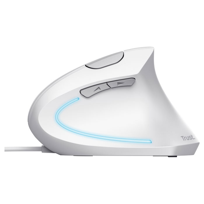 Trust Verto Ratón Ergonómico Vertical Blanco para Diestro, 1600 DPI, 6 Botones, Óptico, USB Plug and Play, Compatible con Windows/Mac/ChromeOS Trust Verto Ratón Ergonómico Vertical Blanco para Diestro, 1600 DPI, 6 Botones, Óptico, USB Plug and Play, Compatible con Windows/Mac/ChromeOS