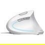 Trust Verto Ratón Ergonómico Vertical Blanco para Diestro, 1600 DPI, 6 Botones, Óptico, USB Plug and Play, Compatible con Windows/Mac/ChromeOS