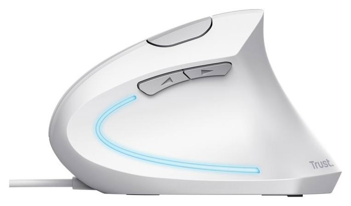 Trust Verto Ratón Ergonómico Vertical Inalámbrico Blanco