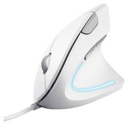 Trust Verto Ratón Ergonómico Vertical Inalámbrico Blanco