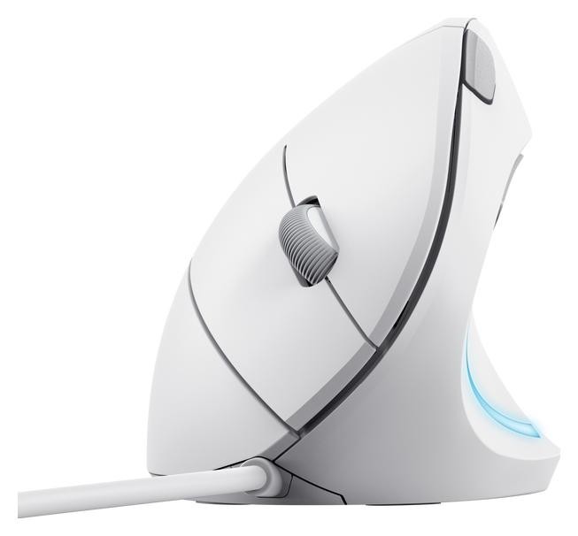 Trust Verto Ratón Ergonómico Vertical Inalámbrico Blanco